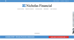 Desktop Screenshot of nicholasfinancial.com