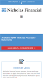 Mobile Screenshot of nicholasfinancial.com